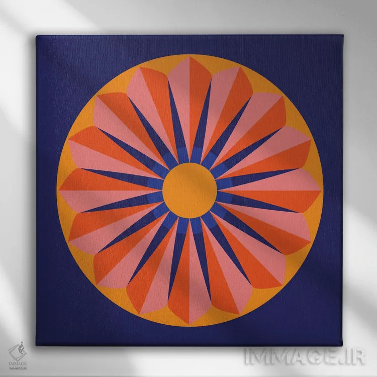 تابلو نمایش گل اثر دیزاینز سرکا ۷۸ - نمای روبهرو روی دیوار