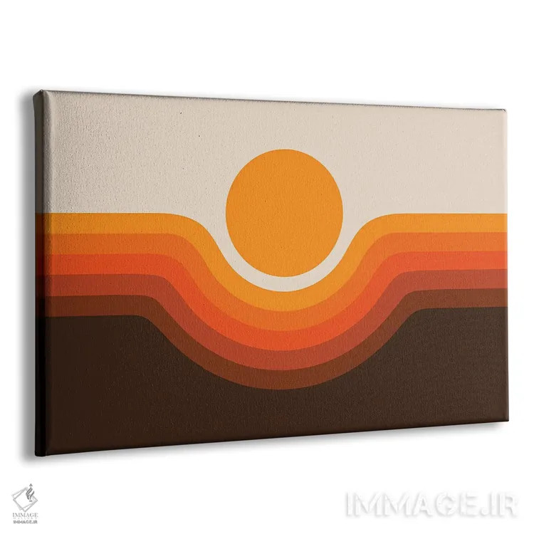 تابلو دره طلایی اثر دیزاینز سرکا ۷۸ - نمای پرسپکتیو محصول