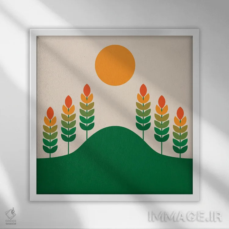 تابلو مطالعه میدانی اثر دیزاینز سرکا ۷۸ - نمای قابدار سفید