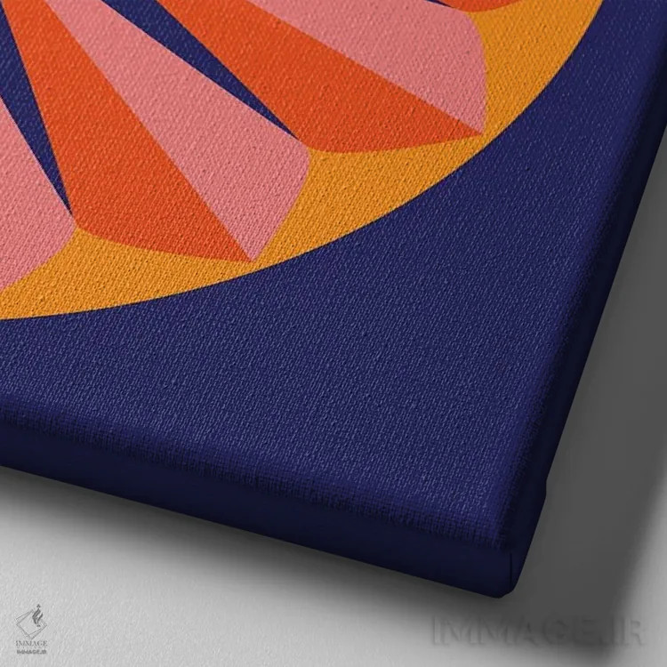 تابلو نمایش گل اثر دیزاینز سرکا ۷۸ - نمای نزدیک بافت بوم