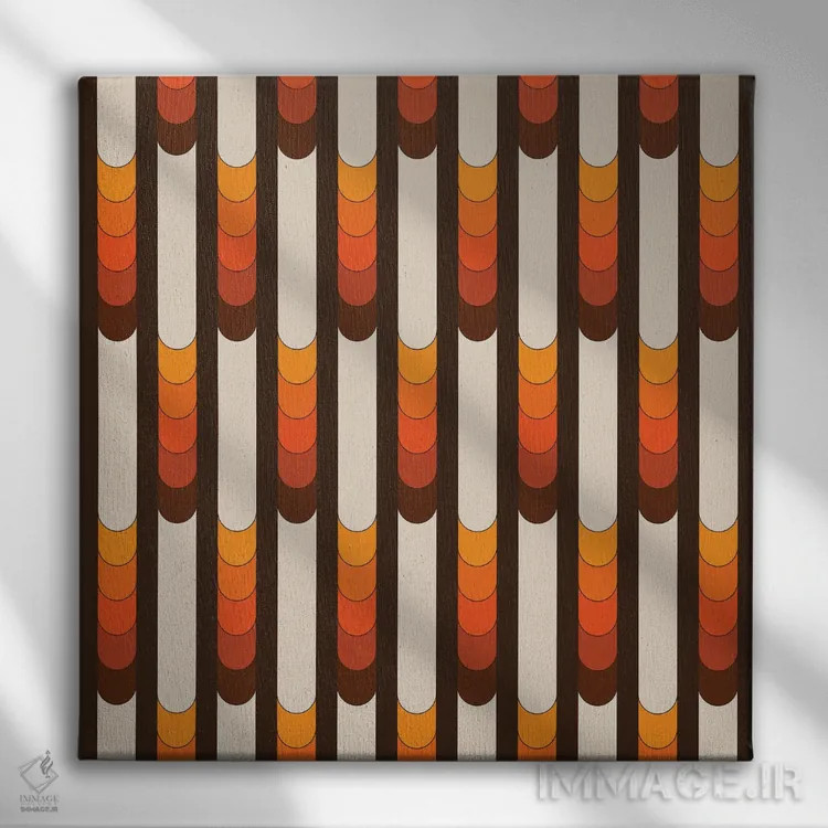 تابلو نشانههای طلایی اثر دیزاینز سرکا ۷۸ - نمای روبهرو روی دیوار