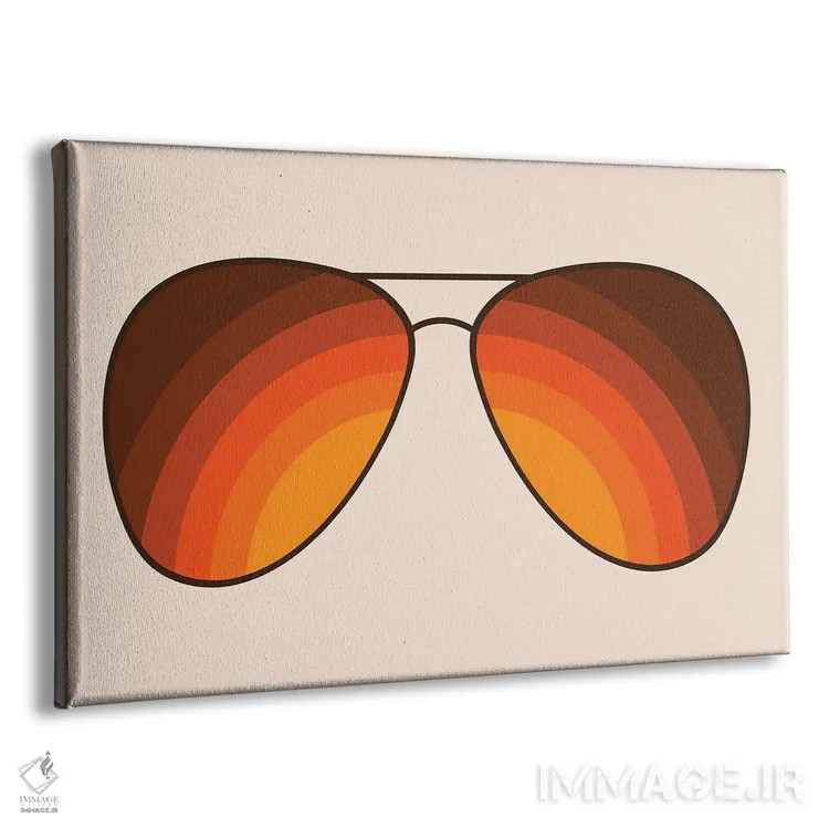 تابلو سایههای طلایی اثر دیزاینز سرکا ۷۸ - نمای پرسپکتیو محصول