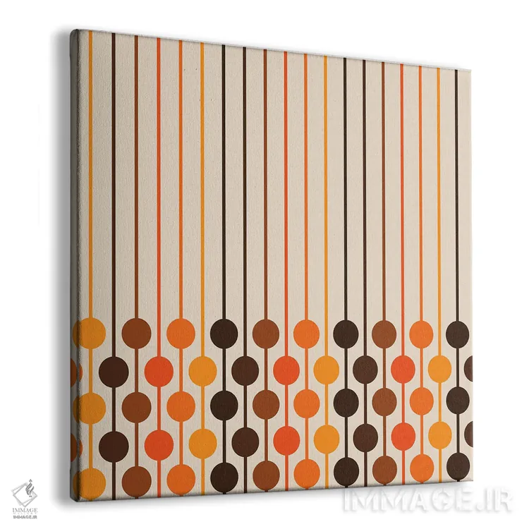 تابلو ششتایی طلایی اثر دیزاینز سرکا ۷۸ - نمای پرسپکتیو محصول