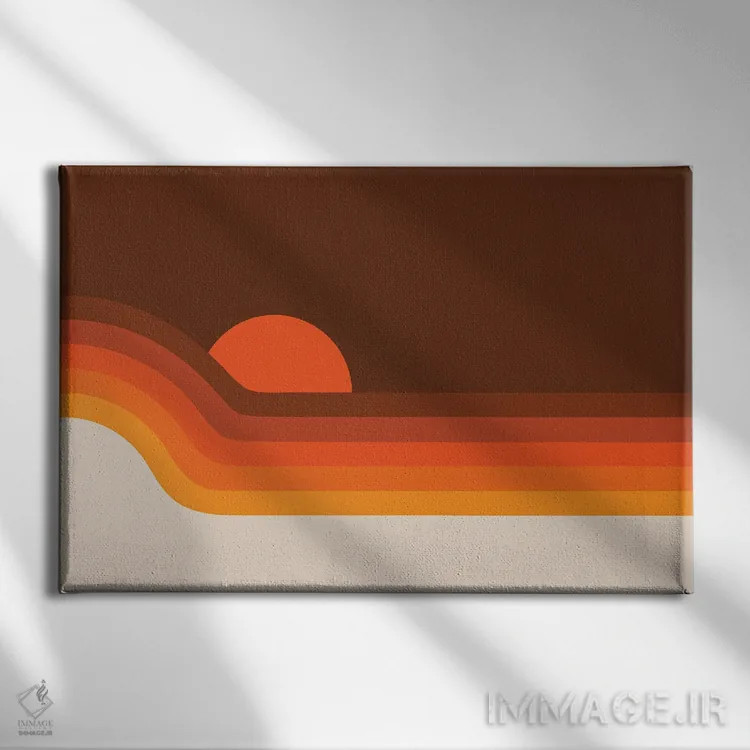 تابلو کفگیر طلایی اثر دیزاینز سرکا ۷۸ - نمای روبهرو روی دیوار