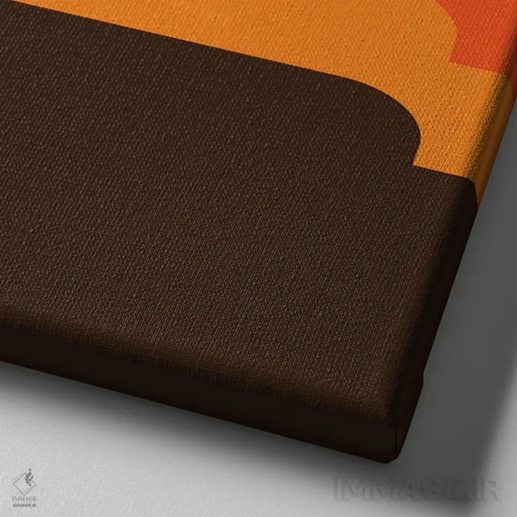 تابلو تپههای عسلی اثر دیزاینز سرکا ۷۸ - نمای نزدیک بافت بوم