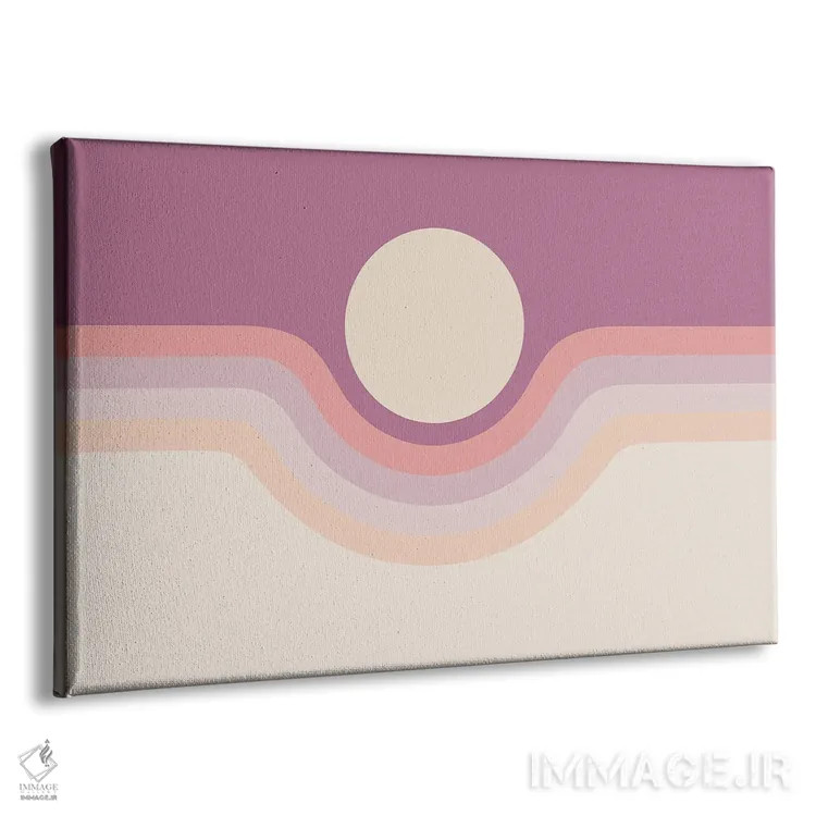 تابلو دره یاس بنفش اثر دیزاینز سرکا ۷۸ - نمای پرسپکتیو محصول