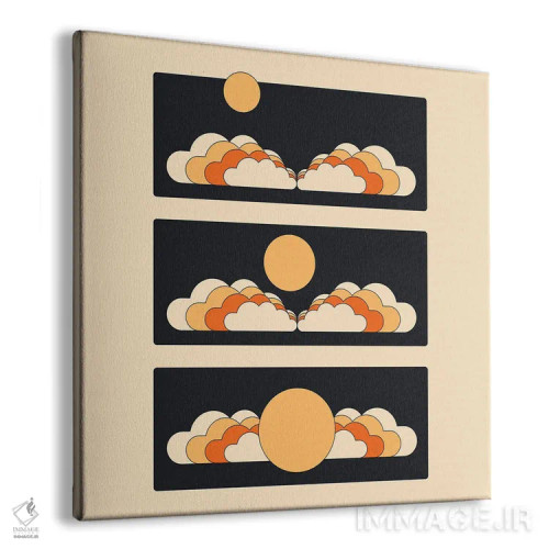 تابلو طلوع ماه اثر دیزاینز سرکا ۷۸ - نمای پرسپکتیو محصول