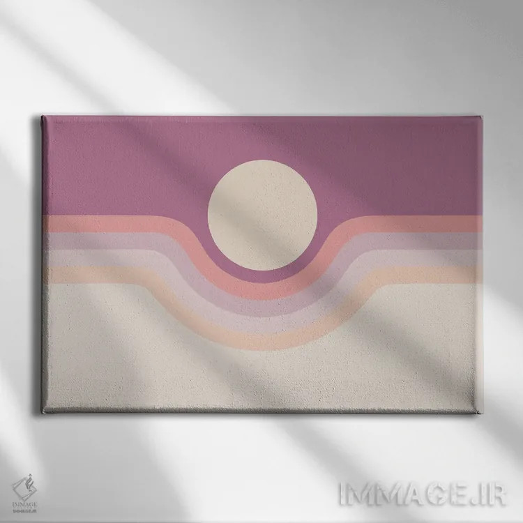 تابلو دره یاس بنفش اثر دیزاینز سرکا ۷۸ - نمای روبهرو روی دیوار