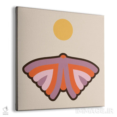 تابلو ماه پروانهای اثر دیزاینز سرکا ۷۸ - نمای پرسپکتیو محصول