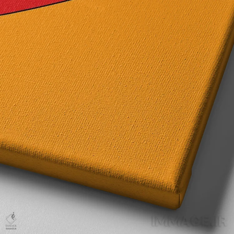 تابلو طرف من اثر دیزاینز سرکا ۷۸ - نمای نزدیک بافت بوم