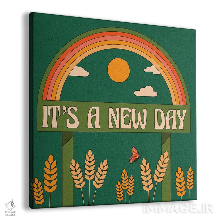 تابلو روز نو اثر دیزاینز سرکا ۷۸ - نمای پرسپکتیو محصول