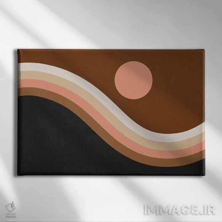 تابلو تپه نئاپولیتان اثر دیزاینز سرکا ۷۸ - نمای روبهرو روی دیوار