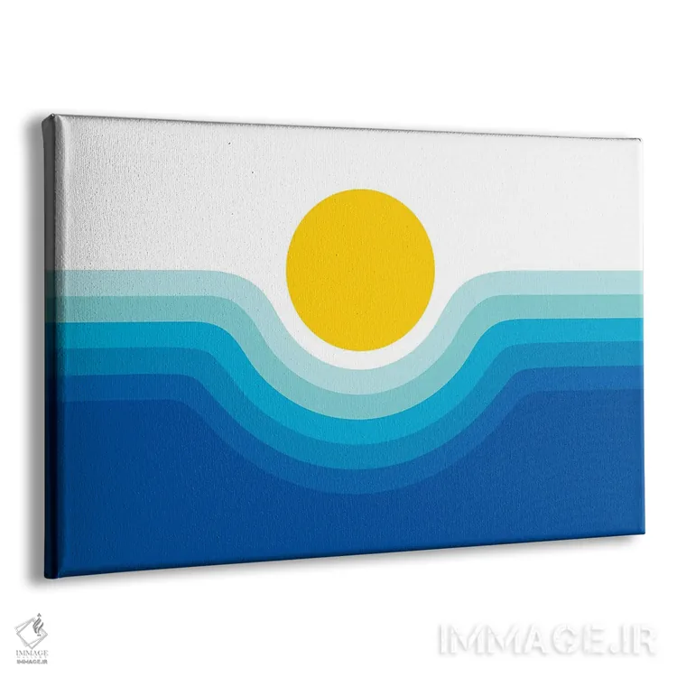 تابلو درهٔ اقیانوسی اثر دیزاینز سرکا ۷۸ - نمای پرسپکتیو محصول