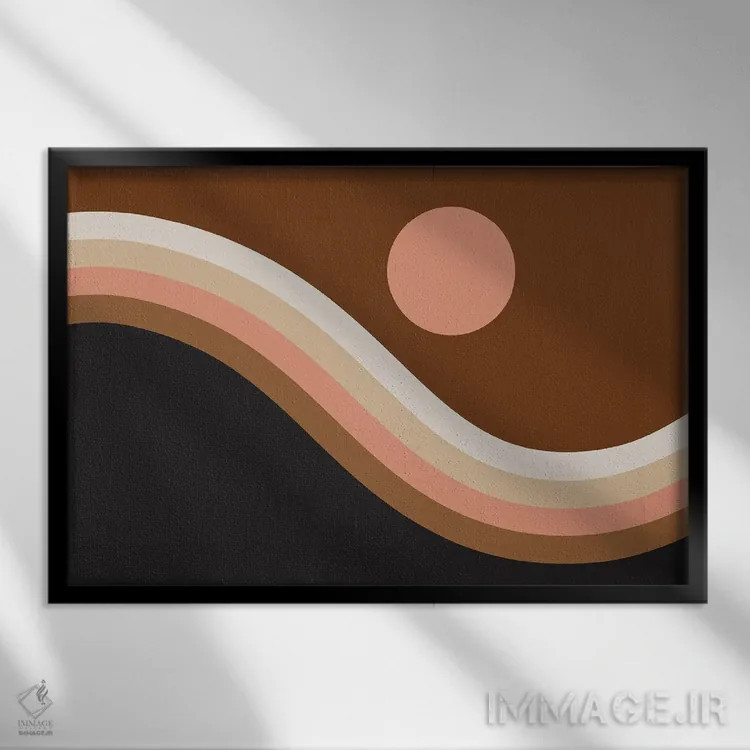 تابلو تپه نئاپولیتان اثر دیزاینز سرکا ۷۸ - نمای قابدار مشکی