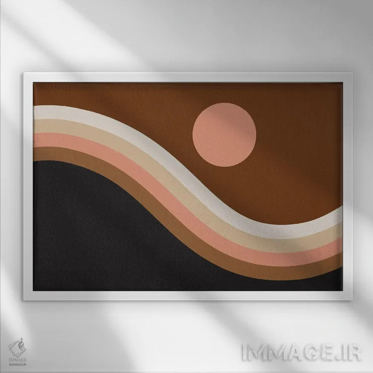 تابلو تپه نئاپولیتان اثر دیزاینز سرکا ۷۸ - نمای قابدار سفید