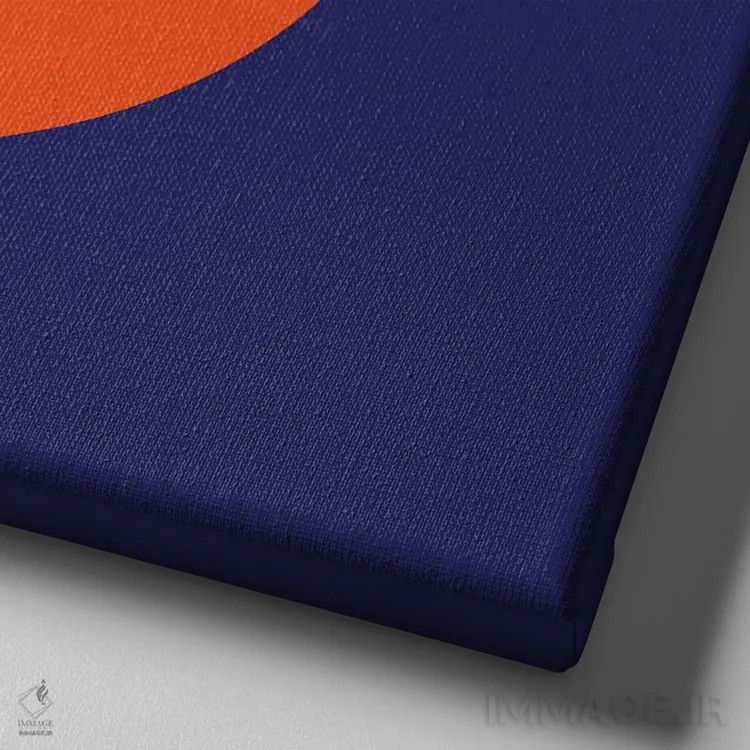 تابلو آسمان نیمهابری اثر دیزاینز سرکا ۷۸ - نمای نزدیک بافت بوم