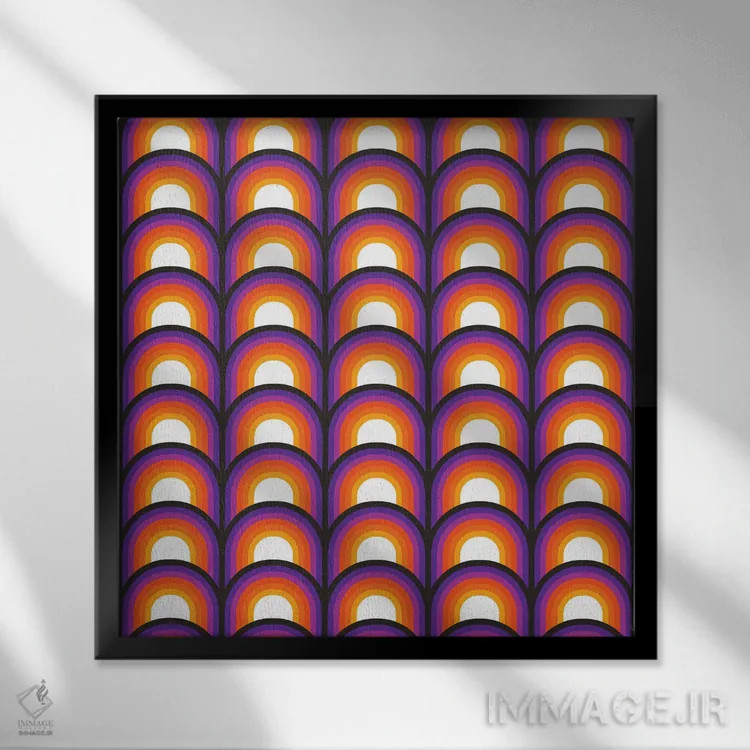 تابلو طاقها اثر دیزاینز سرکا ۷۸ - نمای قابدار مشکی