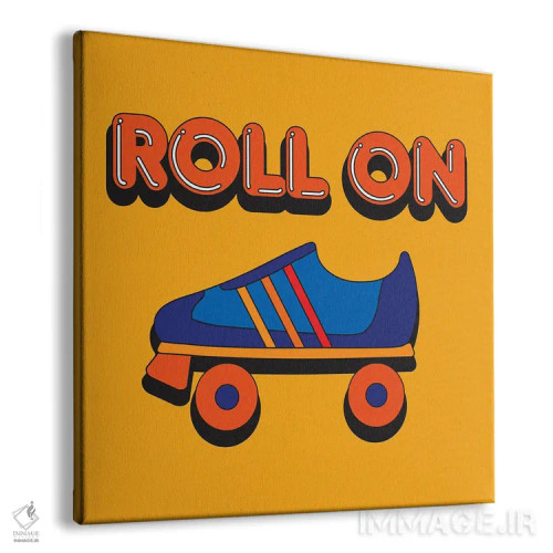 تابلو برو جلو با کفش اسکیت غلتکی اثر دیزاینز سرکا ۷۸ - نمای پرسپکتیو محصول