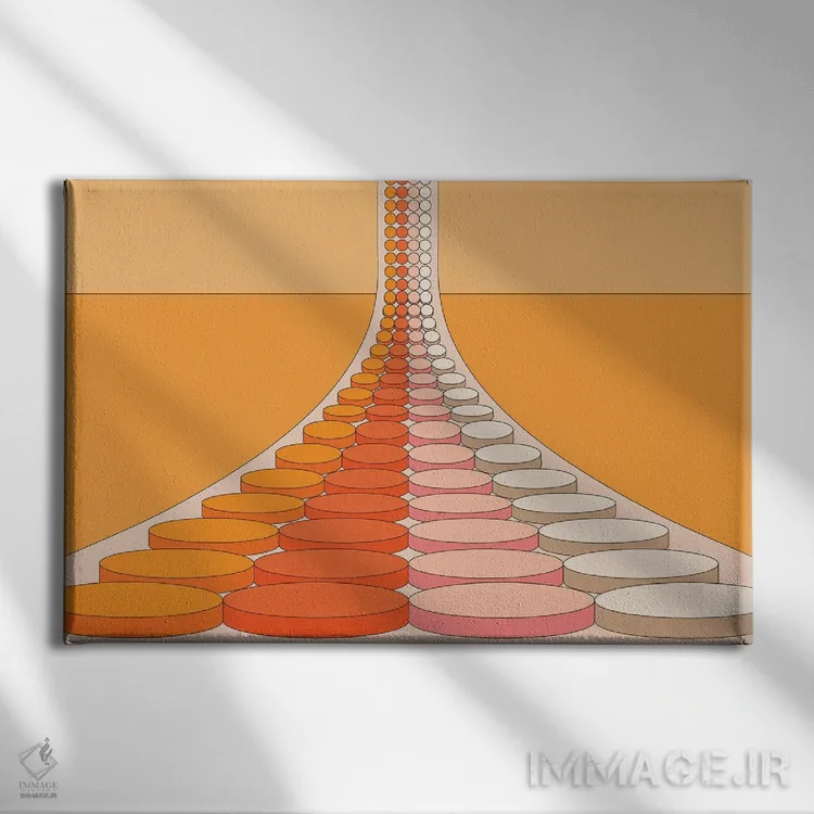 تابلو خط مونتاژ اثر دیزاینز سرکا ۷۸ - نمای روبهرو روی دیوار