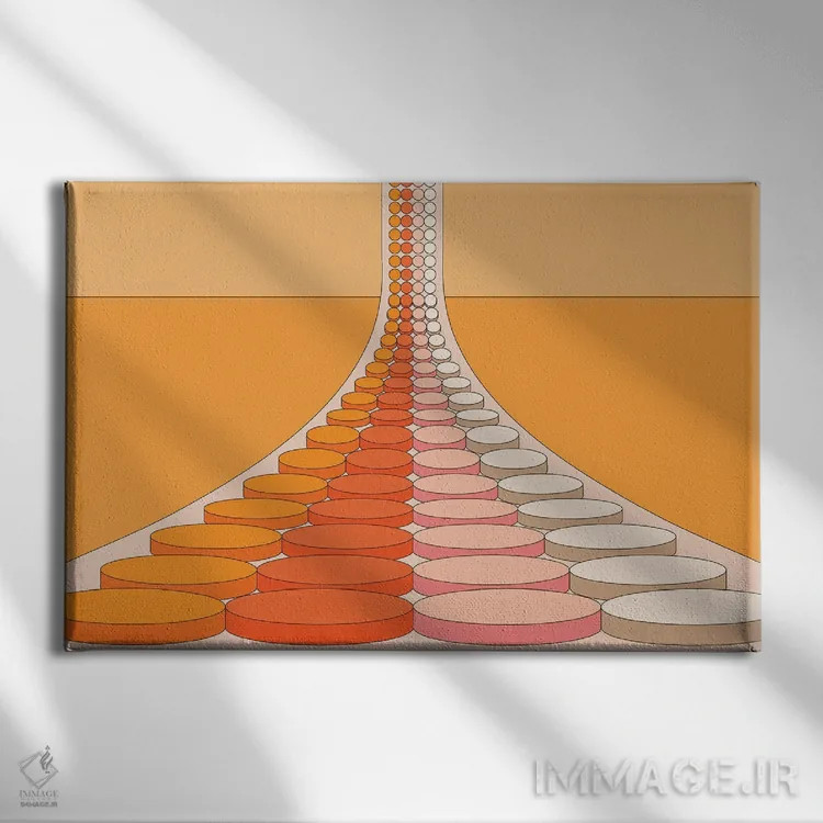 تابلو خط مونتاژ اثر دیزاینز سرکا ۷۸ - نمای روبهرو روی دیوار