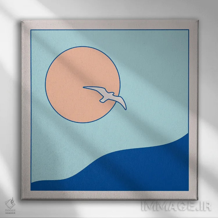 تابلو اوج گرفتن اثر دیزاینز سرکا ۷۸ - نمای روبهرو روی دیوار