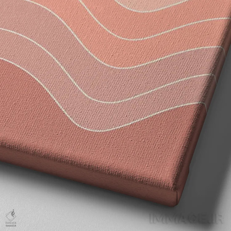 تابلو امواج سولیل اثر دیزاینز سرکا ۷۸ - نمای نزدیک بافت بوم