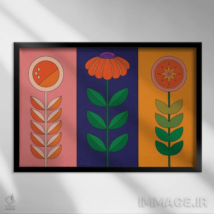 تابلو جکپات بهاری اثر دیزاینز سرکا ۷۸ - نمای قابدار مشکی