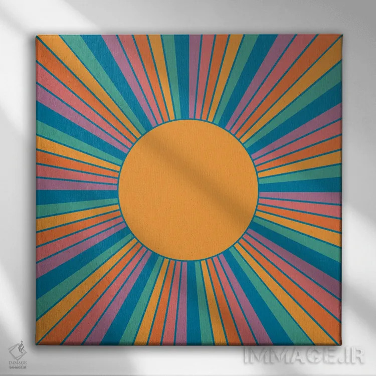 تابلو ایالت آفتاب (فلوریدا) اثر دیزاینز سرکا ۷۸ - نمای روبهرو روی دیوار