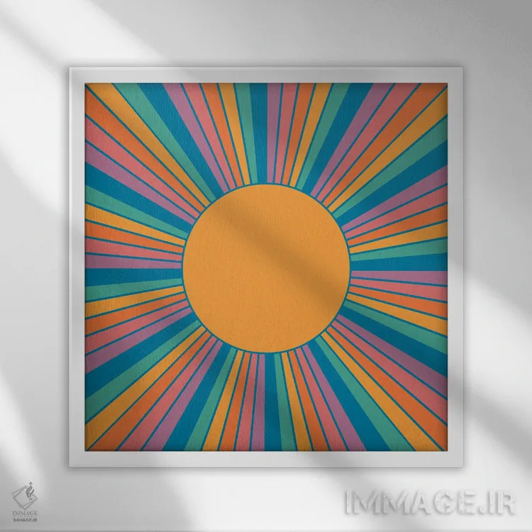 تابلو ایالت آفتاب (فلوریدا) اثر دیزاینز سرکا ۷۸ - نمای قابدار سفید