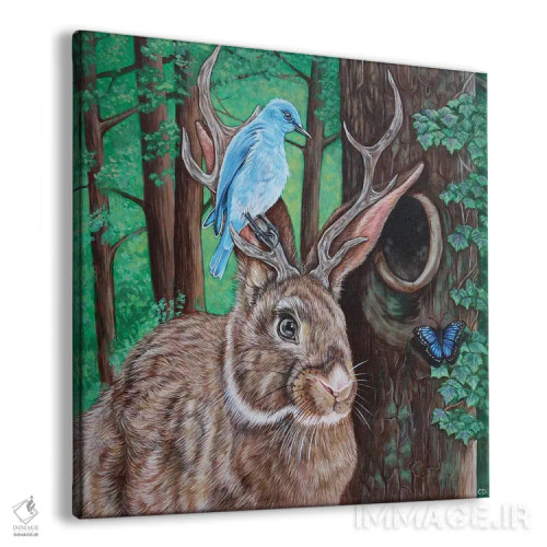 تابلو شاخدار افسانهای (جکلوب) اثر سیندی دودس - نمای پرسپکتیو محصول