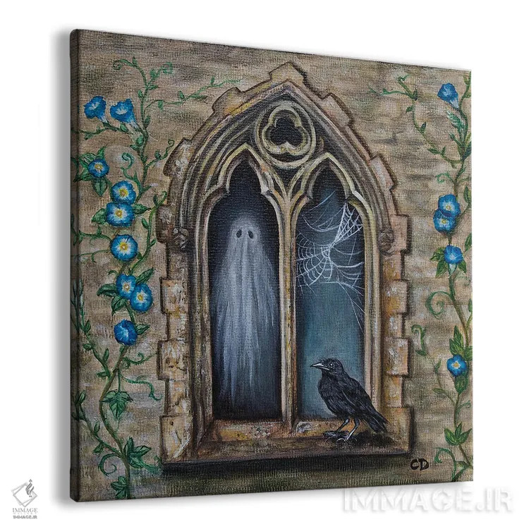 تابلو پنجره گوتیک اثر سیندی دودس - نمای پرسپکتیو محصول