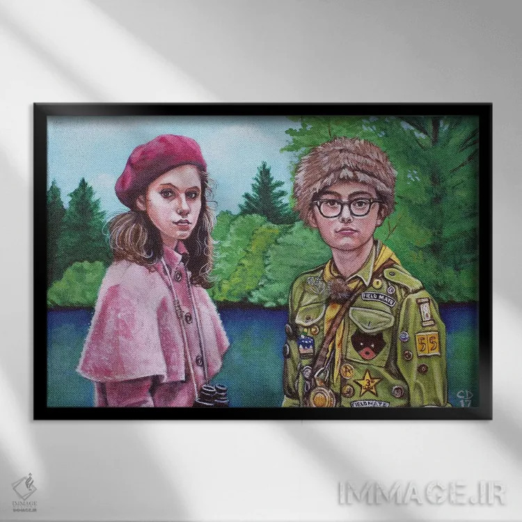 تابلو سوزی و سم اثر سیندی دودس - نمای قابدار مشکی