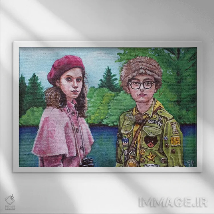 تابلو سوزی و سم اثر سیندی دودس - نمای قابدار سفید