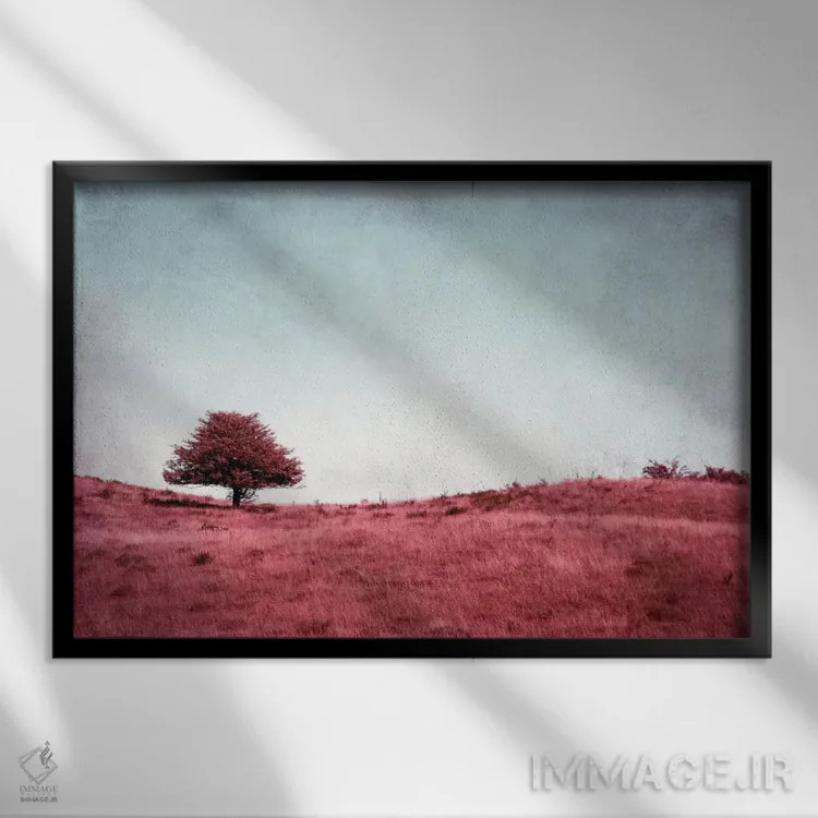 تابلو درختچه (آلمانی) اثر کلودیا دروسرت - نمای قابدار مشکی