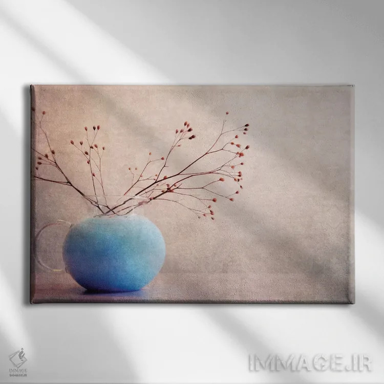 تابلو آب آبی اثر کلودیا دروسرت - نمای روبهرو روی دیوار
