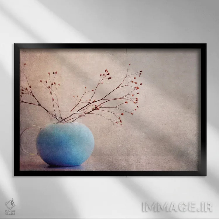 تابلو آب آبی اثر کلودیا دروسرت - نمای قابدار مشکی