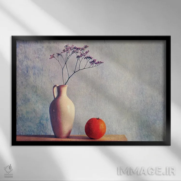 تابلو طبیعت بیجان II اثر کلودیا دروسرت - نمای قابدار مشکی