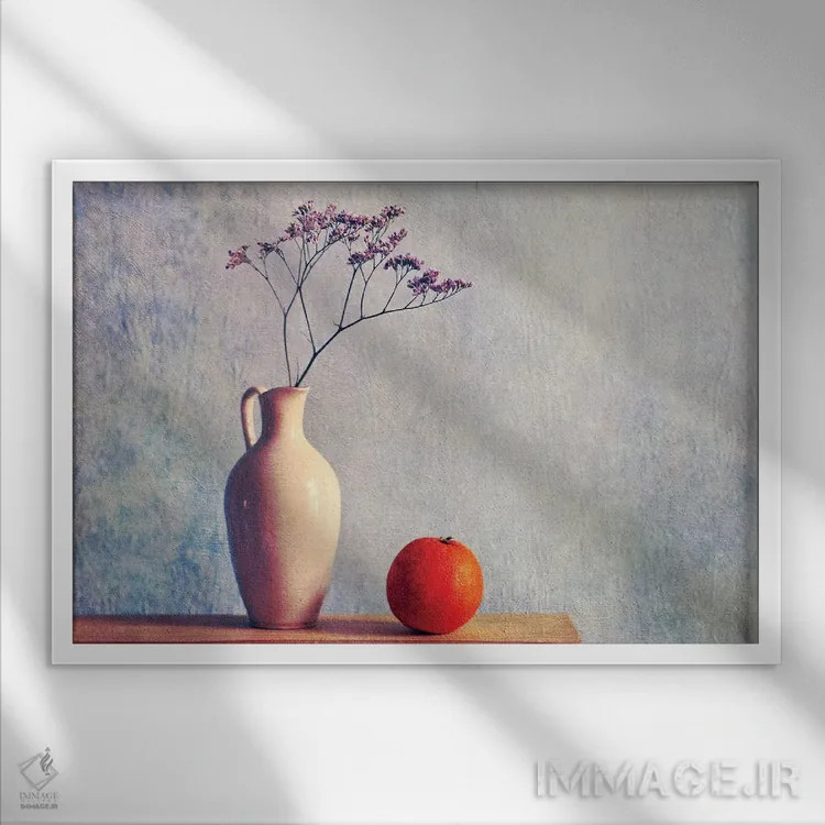 تابلو طبیعت بیجان II اثر کلودیا دروسرت - نمای قابدار سفید