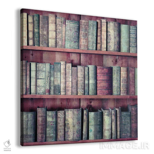تابلو کتابها اثر کلودیا دروسرت - نمای پرسپکتیو محصول