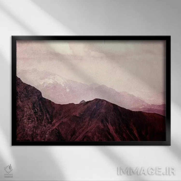 تابلو مرتفعتر اثر کلودیا دروسرت - نمای قابدار مشکی