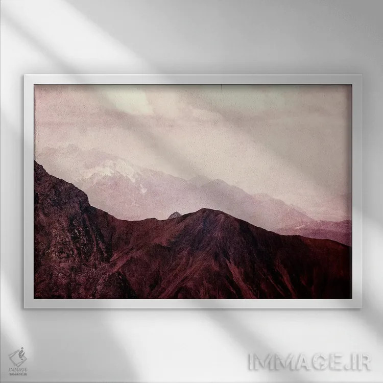 تابلو مرتفعتر اثر کلودیا دروسرت - نمای قابدار سفید