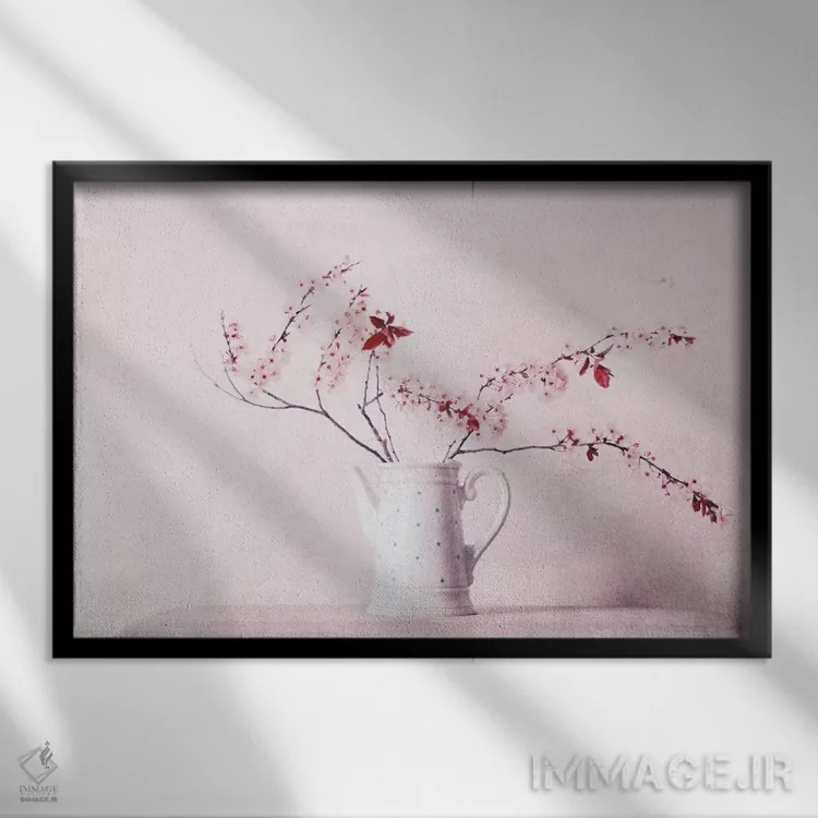 تابلو روزهای بهاری اثر کلودیا دروسرت - نمای قابدار مشکی