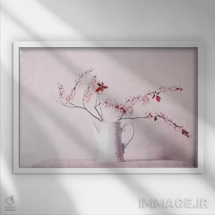 تابلو روزهای بهاری اثر کلودیا دروسرت - نمای قابدار سفید