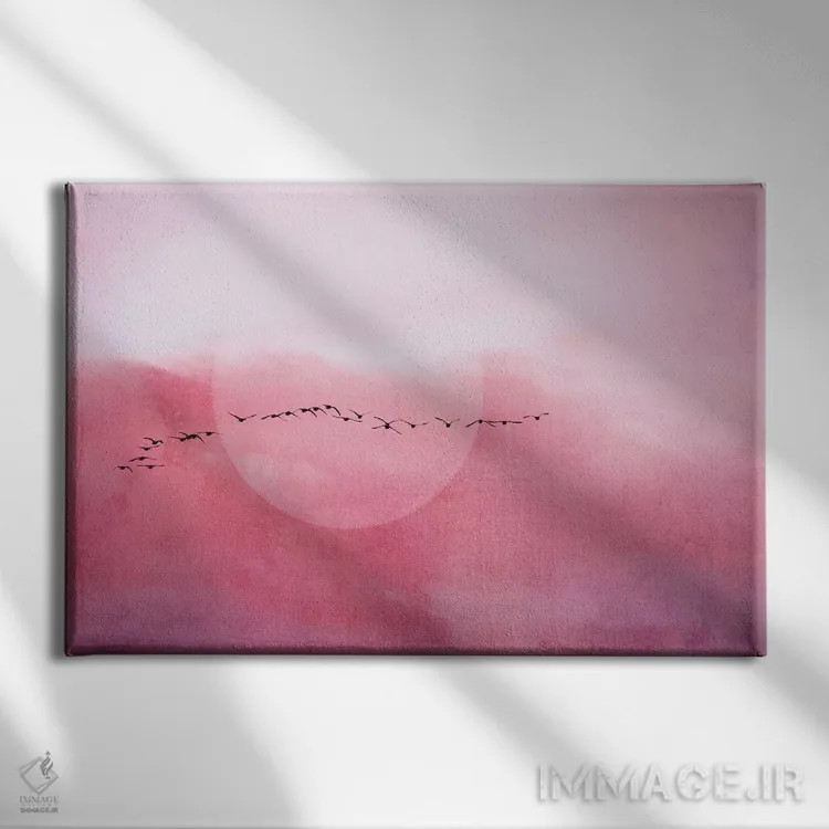 تابلو سفر اثر کلودیا دروسرت - نمای روبهرو روی دیوار