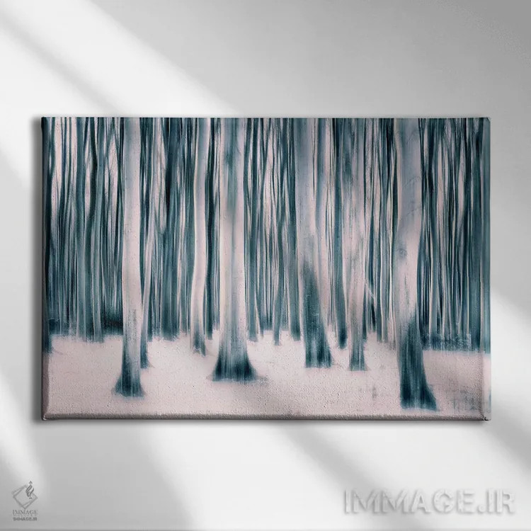 تابلو جنگل اثر کلودیا دروسرت - نمای روبهرو روی دیوار