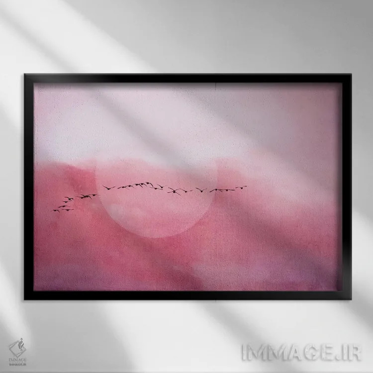 تابلو سفر اثر کلودیا دروسرت - نمای قابدار مشکی