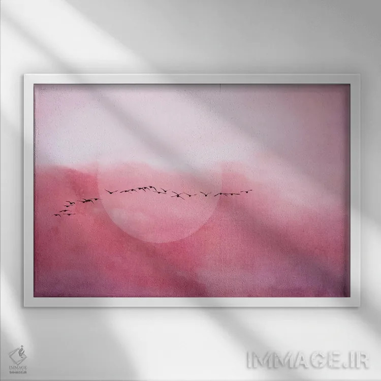 تابلو سفر اثر کلودیا دروسرت - نمای قابدار سفید