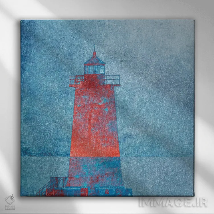 تابلو فانوس دریایی اثر کلودیا دروسرت - نمای روبهرو روی دیوار