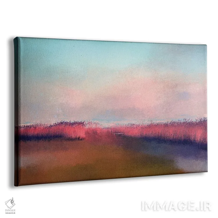 تابلو روز روی آب اثر کلودیا دروسرت - نمای پرسپکتیو محصول