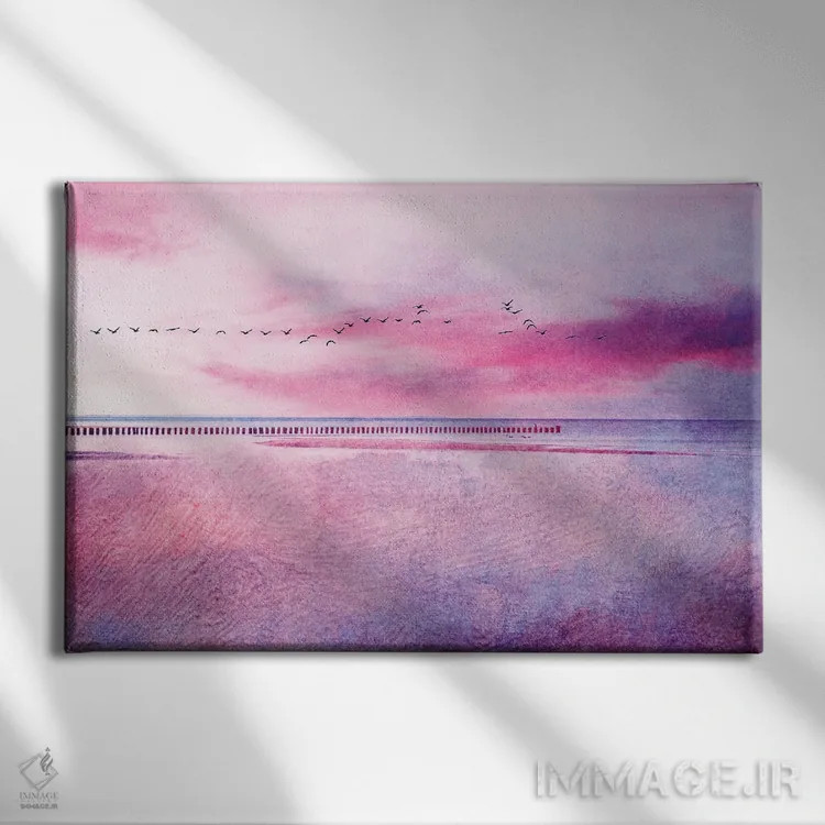 تابلو عصر تابستانی اثر کلودیا دروسرت - نمای روبهرو روی دیوار